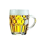 Dajar ARCOROC Bierkrug Glas mit Henkel 570 ml Britannia Halber Liter Bierglas spülmaschinenfest...