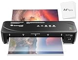 Bonsaii A4 Laminiergerät mit Anti-Stau-Technologie, 80-125 Mikron, 2-Walzen-System, Schnelles und...