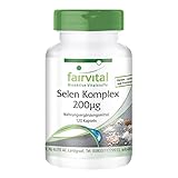 Fairvital | Selen Komplex 200µg - 120 Kapseln - organisches und anorganisches Selen -...