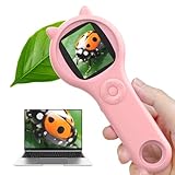 Ashfly Handheld mikroskop für Kinder, 2,0' IPS-Bildschirm 200X tragbares Taschenmikroskop für...