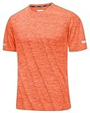 MAGCOMSEN Herren Outdoor Sportshirts Kurzarm T-Shirts Meliert Fitnessshirts Quick Dry...