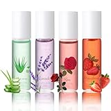 Virellay 4 Pcs Nagelhaut Öl Rose, Erdbeere, Aloe Vera und Lavendel Nail Oil - Nagelöl Repair &...