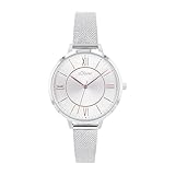 s.Oliver Armbanduhr mit Metallband für Damen, Silber, wasserdichte 3 bar, Geschenkidee, kommt in...