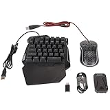 Mobile Game Converter Tastatur Maus Adapter mit RGB mechanischer Einhandtastatur und Gaming Maus...
