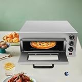 DAOHHFO Pizzaofen Backofen Brotofen 20L Timerfunktion und Beleuchtung Doppelverglasung, Silber,...