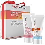 NEWWELL aufhellende Sonnencreme SPF50+, höchster Sonnenschutz für strahlende Haut, 2 Verpackungen...