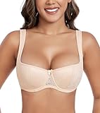 DotVol Damen Balconette BH Große Größen Unterwäsche Breite Träger Leicht Gepolstert Lingerie...