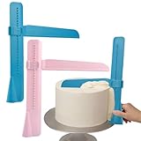 AONAYO 2pcs Fondant Glätter,Backzubehör Für Torten,Kuchen Zubehör,Tortenglätter,Kuchen Schaber...