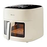 SIMPLUS Heißluftfritteuse 6,5 L, Airfryer XL mit Sichtfenster, 1500 W, extra schlankes Design,...