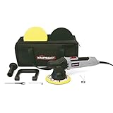 Dino KRAFTPAKET 9mm-650W Exzenter Poliermaschine für Auto Boot KFZ im Set mit Stützteller...
