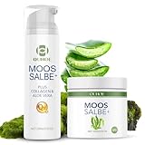 Shefave Moossalbe Antifaltencreme, 2pcs Moos Gesichtspflege Set, Moossalbe Gesicht Falten...