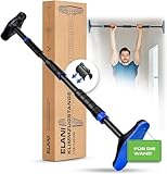 ELANI – Klimmzugstange Wand 115-140 cm ohne Bohren mit sicherem Halt & Wasserwaage - Pull Up Bar...