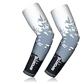 flintronic Arm Sleeves,Unisex Wärmer UV-Schutz Ärmel UPF 50, Rutschfest Kühlung Armlinge...