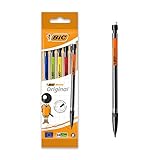 BIC Druckbleistift Matic, 0.7 mm, HB, sortierte Clipfarben, inklusive 3 Minen, Beutel à 5 Stück,...