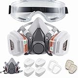 goambuy 26 ni 1 Atemschutzmaske Wiederverwendbar, Staubmaske Set, Staubschutzmaske Lackiermaske mit...