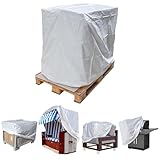 HASKYY Euro-Paletten-Haube Abdeckhaube Schutzhülle 130x90x130cm Euro-Paletten-Möbel-Abdeckung...