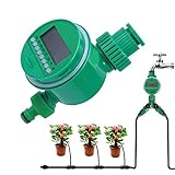 Sprinkler-Bewässerungsregler | Automatischer Bewässerungstimer mit LED-Anzeige, digitaler...