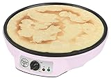 Bestron Crêpes Maker im Retro Design, für Crepes mit Ø 30 cm, inkl. Teigverteiler &...