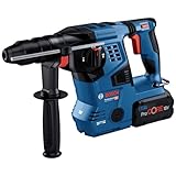 Bosch Professional 18V System Akku Bohrhammer GBH 18V-28 CF (inkl. Zusatzhandgriff, Fetttube,...