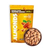 Krishival Nuts California Salted Mandeln 1 kg (4 Packungen à 250 g) | Geröstete und gesalzene...