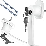 Retoo Fenstergriff Abschließbar Fensterknauf mit Schloss Fenstersicherung Fensterschloss...