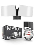 MATO Lumax Duo LED Strahler Wand Außen - 40W Wand Außenleuchte inkl. Eck-Adapter - 3000K...