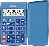 Casio LC-401LV-BU-BOITE Schulrechner Primär Blau