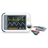 Wellue Checkme Lite Plus Herzmonitor, EKG Gerät mit Pulsoximeter, 20s EKG- und SpO2-Überwachung...