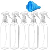 Dorocola 5 Stück Sprühflasche mit Faltbarer Silikon Trichter 200 ml Kunststoff Pumpsprühflasche...