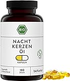 Nachtkerzenöl Kapseln BIO 180 vegane Kapseln mit 500 mg kaltgepresstem Nachtkerzenöl von bioKontor