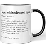 JUNIWORDS Tasse, Definition Teppichbodenreiniger, Schwarz (7236303)