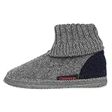 GIESSWEIN Kramsach Kids, Hüttenschuhe Unisex Kinder, Schiefer 016, 35 EU