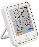 infactory Badezimmer Uhr: Digitale Badezimmer- und Duschuhr mit Thermo-/Hygrometer, IP65 (Uhr Bad,...