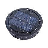 Solarlaterne Ersatzteil, Solarmodule mit warmem Licht, Solarleuchte Ersatz-Top,...