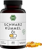 Schwarzkümmelöl Kapseln BIO vegan | 400 Stück Kapseln mit ägyptischen Schwarzkümmelöl nativ...