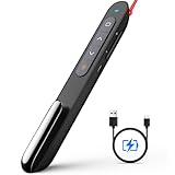 NORWII Wiederaufladbarer Wireless Presenter mit Pointer für Powerpoint Remote, 2,4 GHz Presentation...
