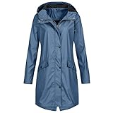 Leichte Damen-Regenjacken, wasserdichte Jacke, Sportmantel, wasserdichte Jacken, Kunststoff-Poncho,...