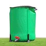 Tragbare Regentonne, Zusammenklappbares tragbares Regenwasserfass PVC-Regenwasser-Sammelfass mit...