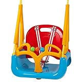 BABYGO 9601 - Schaukel Doremi 3 in 1 bis 100 kg geprüft, Outdoor Spielgerät, blau/rot