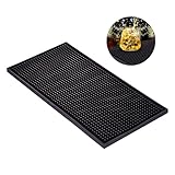 CiciIng 30 x 15 cm Barmatte, Gummi Abtropfmatte Geschirr, Kaffee Tampermatte, Überlaufmatte Schnell...