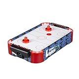 Relaxdays 10024098 Airhockey Tischspiel, Profi Lufthockey mit LED-Beleuchtung, mit Gebläse,...