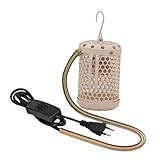 Stgfyxgs Reptilien Wärmelampe Heizabdeckung Lampenschirm Vogelkäfig Schutzgitter Metall...