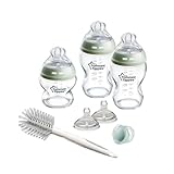 Tommee Tippee-Babyflaschen, Natural Start-Set aus Glas für Neugeb., Anti-Kolik-Flaschen (150ml und...