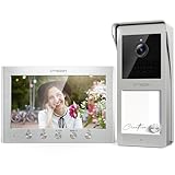 TMEZON Video Türsprechanlage mit Türöffner, 2-Draht Kabel, 7-Zoll-Farbmonitor mit...