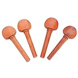 KOSDFOGE 4 Stücke Jujube Holz 4/4 Violine Saiten Stimmwirbel Teile Ersatz Instrument Zubehör