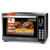 Heinrich´s Multibackofen, Minibackofen mit 48L Volumen, mit Umluft, inkl. 8h Timer,...