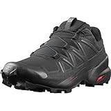 Salomon Herren Speedcross Hiking Shoe, Black Black Phantom, 45 1/3 EU