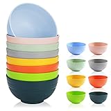 Berglander Plastik Schüssel Set 8 Farben 760 ml, wiederverwendbar und langlebig, Besteck für...