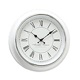 Boltze Wanduhr Yella (ø 40 cm, Uhr im Retro Stil / Vintage, Ziffern römisch, Uhr für Küche /...