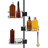 Poprkdre Ablage Dusche ohne Bohren Edelstah l 3 pcs Seifenhalter Dusche Edelstahl | Rostfrei...